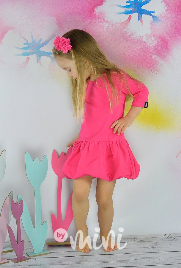 Basic dress dark pink
