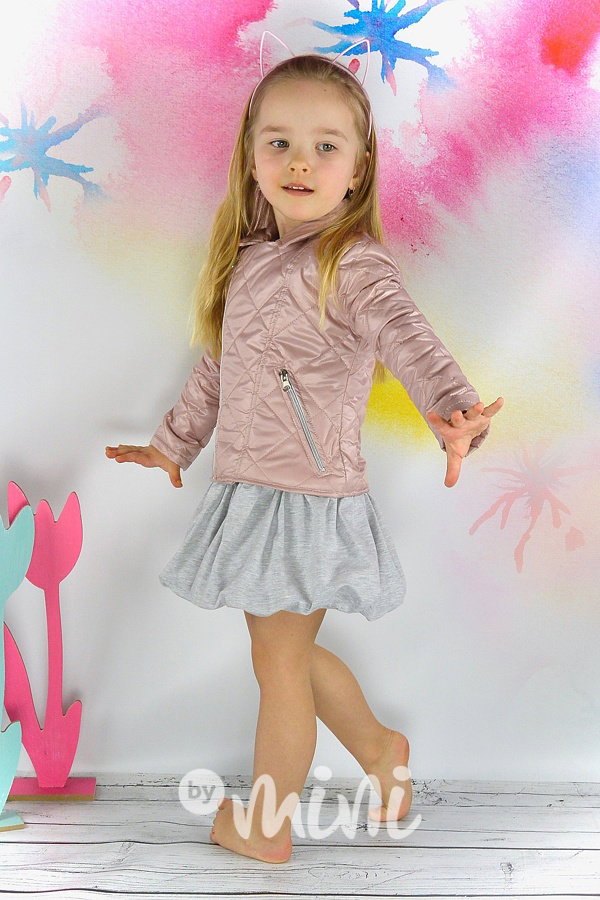 Prošívaný růžový křivák