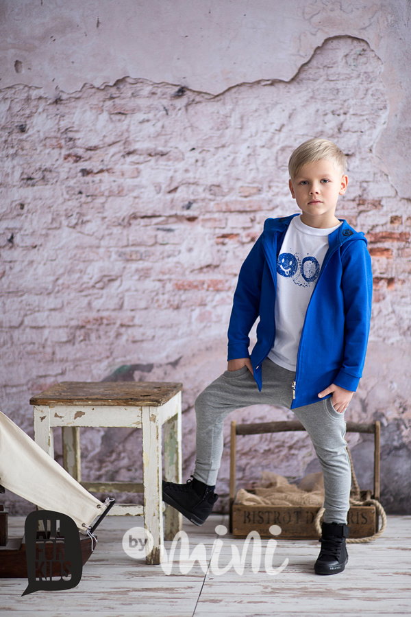 Šedé tepláčky LOOK