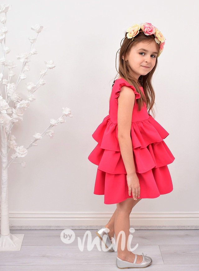#Luxury dress "Heart pink"