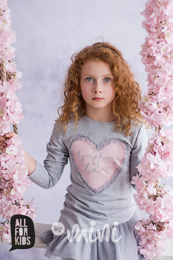 Symphony of love šedá tunika
