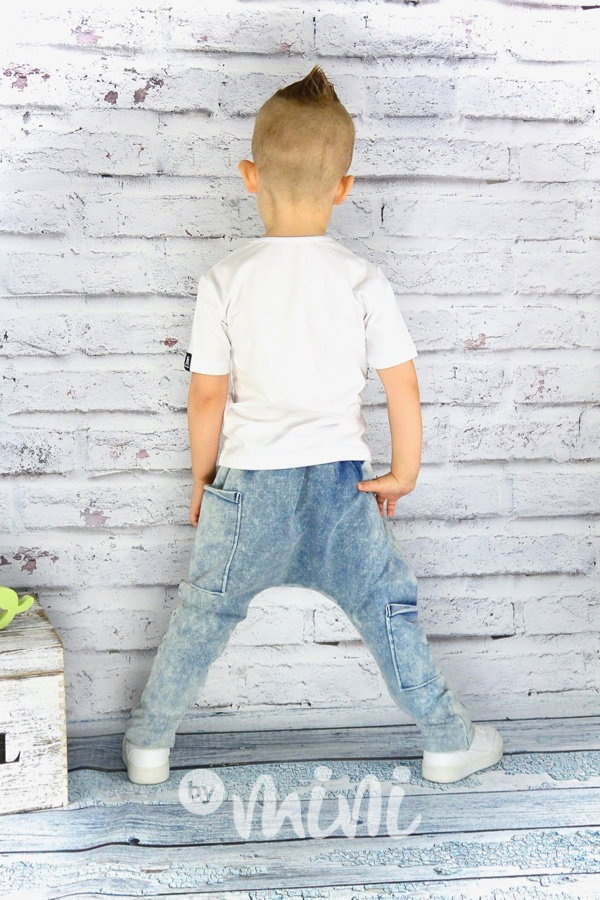 Jeans baggy tepláčky 2 kapsy
