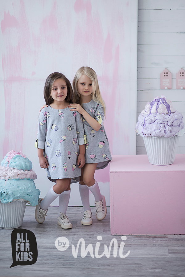 Ice cream long dress