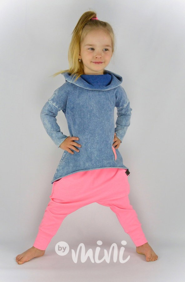 Atypická jeans mikina