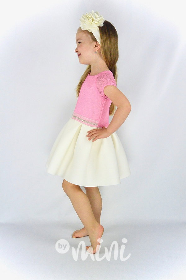Luxury dress pearls pink