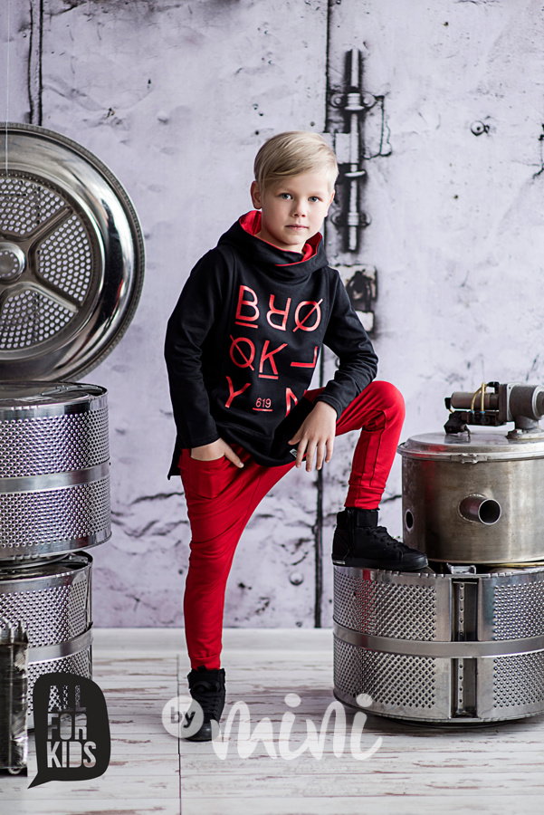 Brooklyn black/red komplet