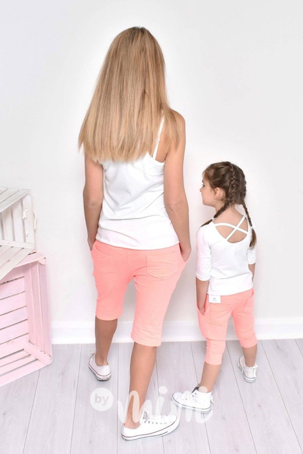 Summer neon orange baggy shorts