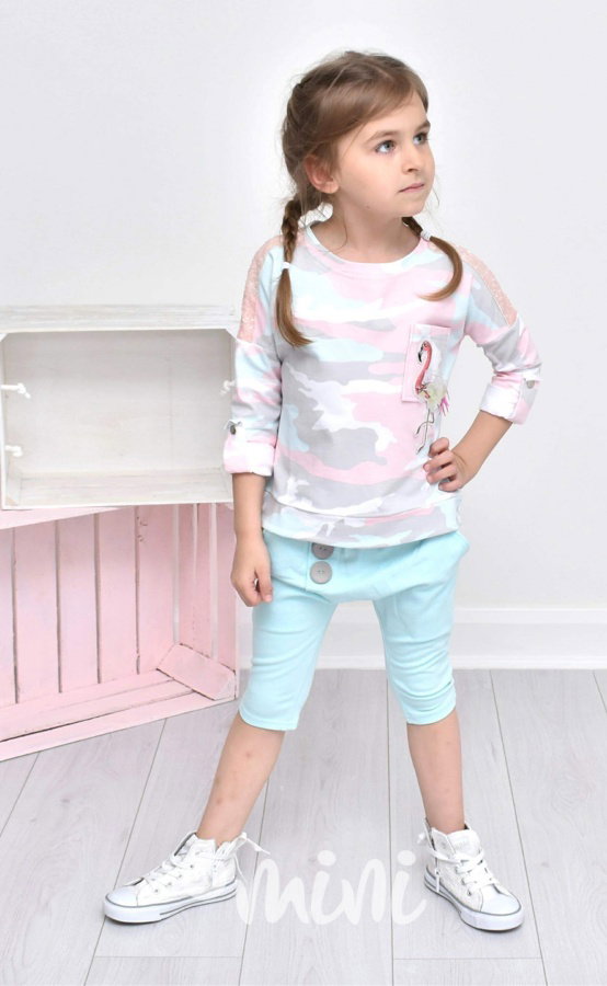 Summer baby blue baggy shorts