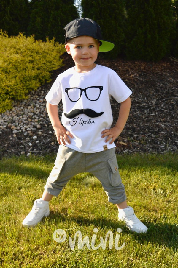 Hipster white triko
