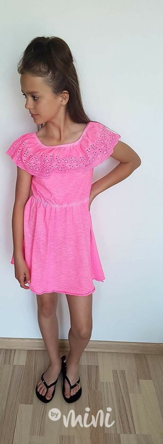 Pink neon summer dress