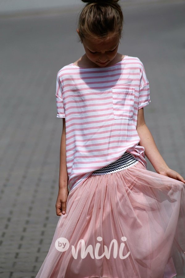 Midi skirt - dlouhá tylová sukýnka pink
