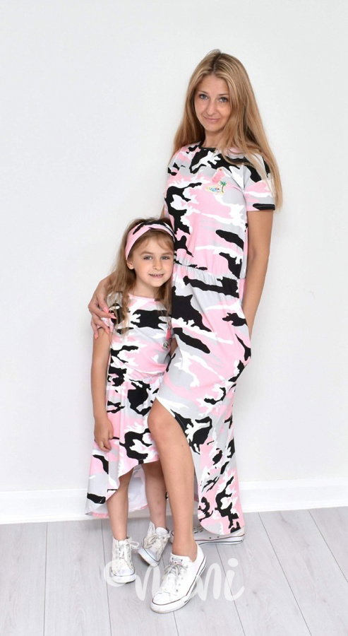 Maxi dress PINK army