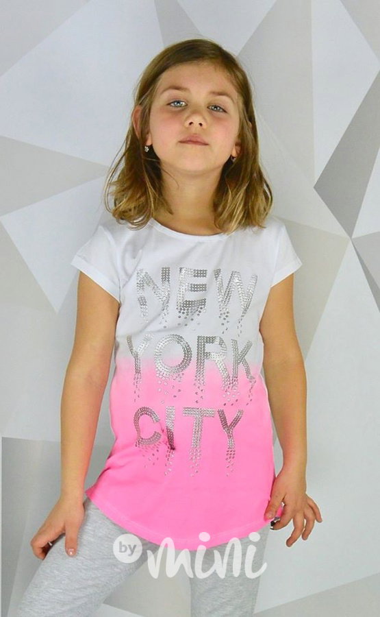 NEW YORK ombre triko pink