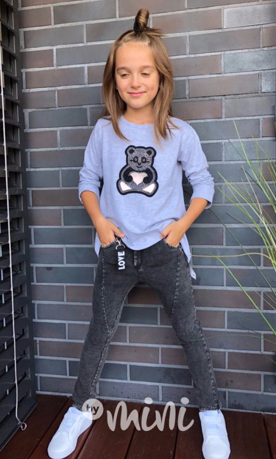 Dark jeans slim pants