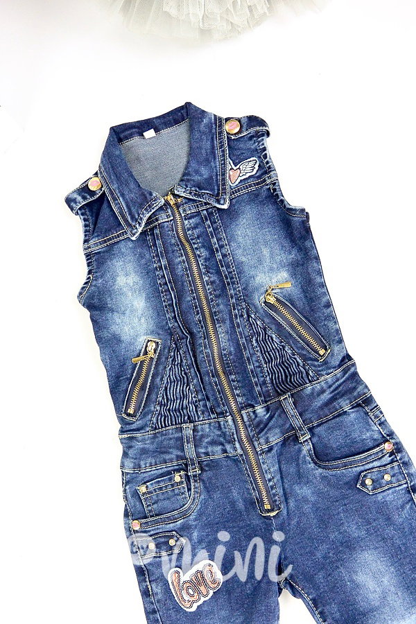Jeans kombinéza