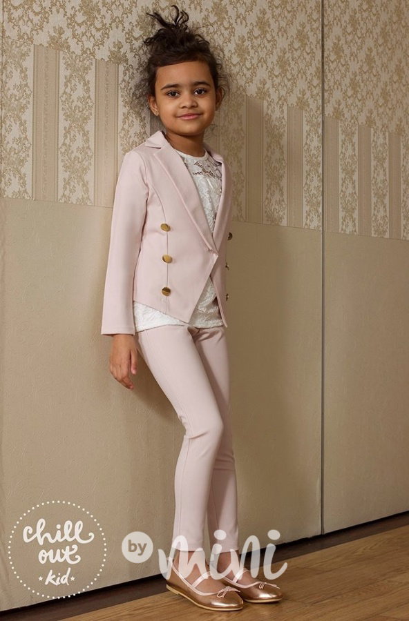 Luxury elegantní sáčkový komplet pink