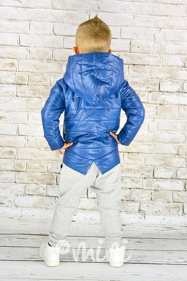 Šedé baggy tepláky s knoflíčky