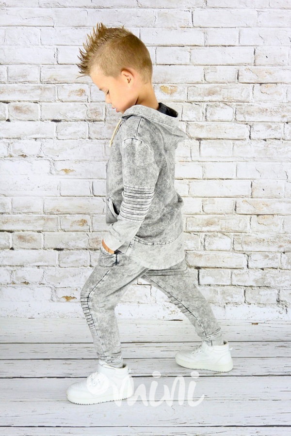 Tmavý denim black/sepraný set