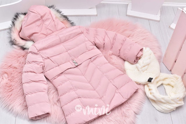 Powder pink zimní kabátek