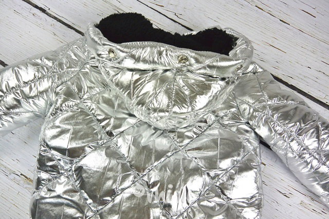 EXTRA zimní prošívaná bunda stříbrná