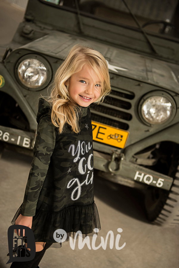 Military collection - sporty army šaty s tylem