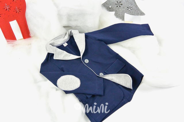 Modré cotton chlapecké sáčko