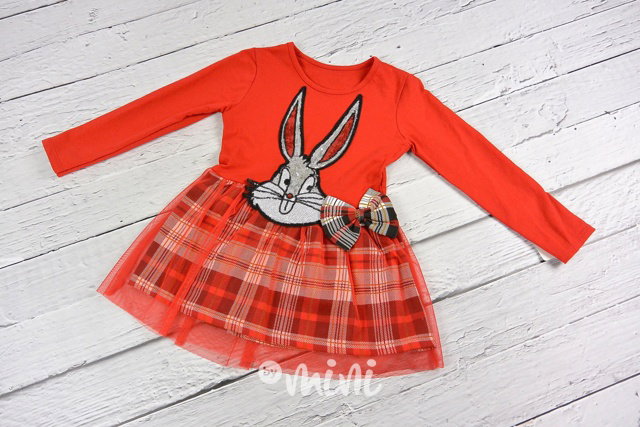 Bunny kostkované šaty red
