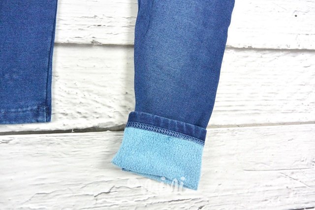 Jeans vyteplené legíny