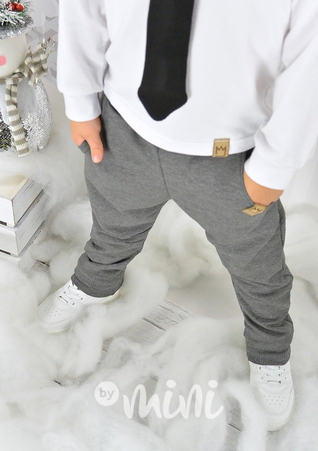 Elegant pants tmavě šedé