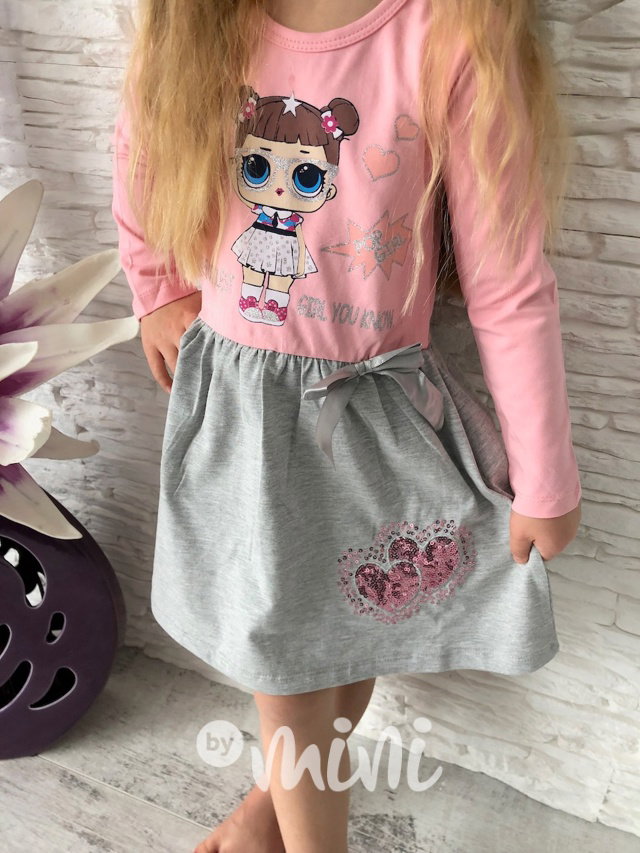 Cutie šatečky pink