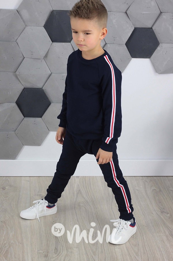 Modrý set lampas