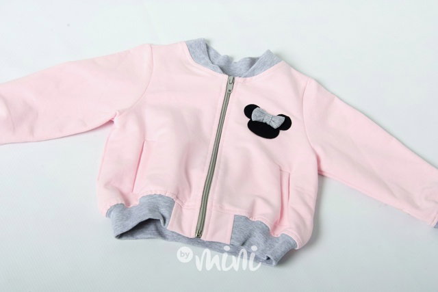 Růžová dívčí mikina pink myška