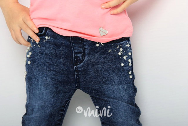 Zdobené stretch jeans jegginy