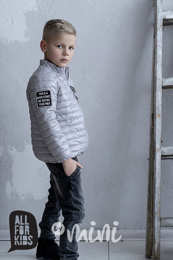 Jarní grey bunda
