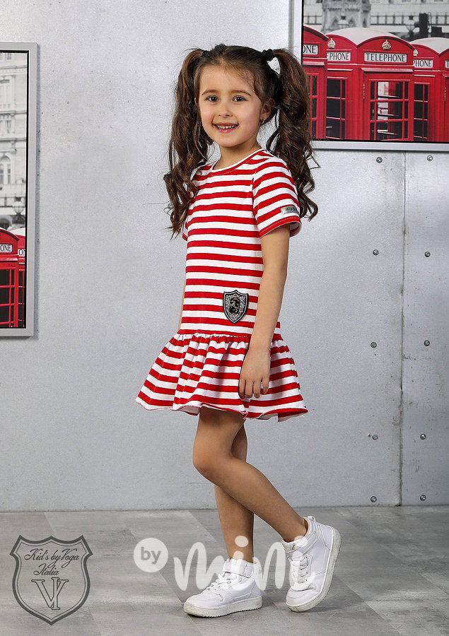 Pruhované red/white šaty