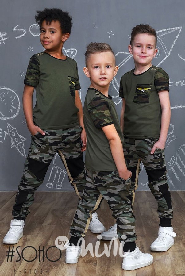 Khaki army baggy tepláčky