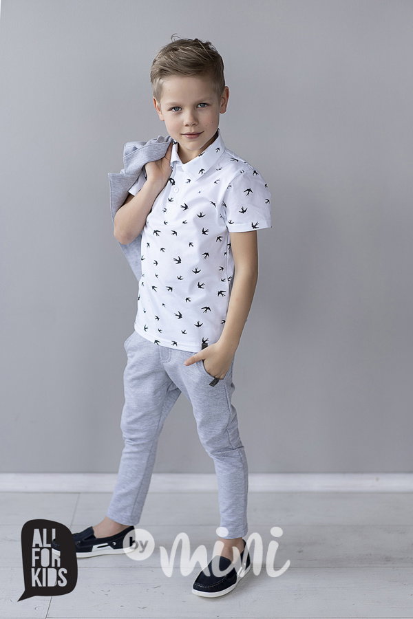 Šedé chlapecké pants