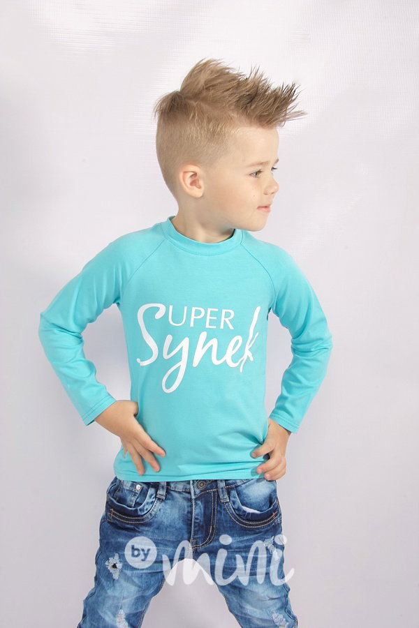 Super synek triko světle modré