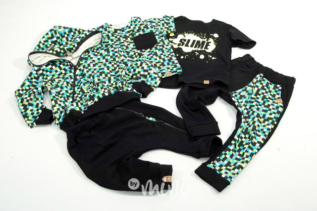 Pixels mikina black