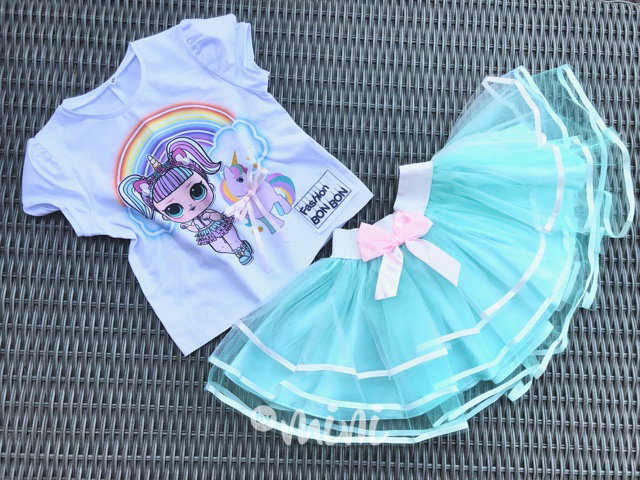*Luxury* LOL mint tutu set - tylová sukně