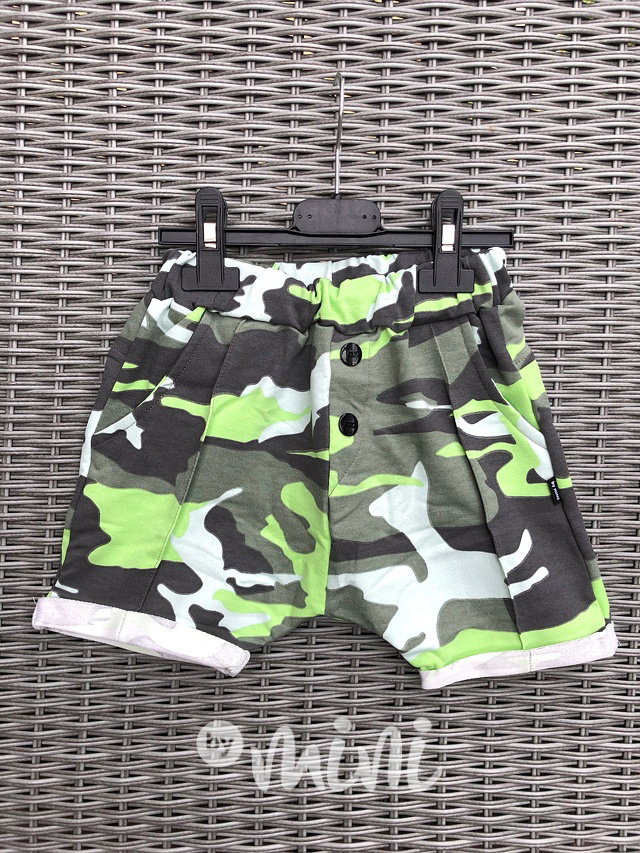 Light green army shorts