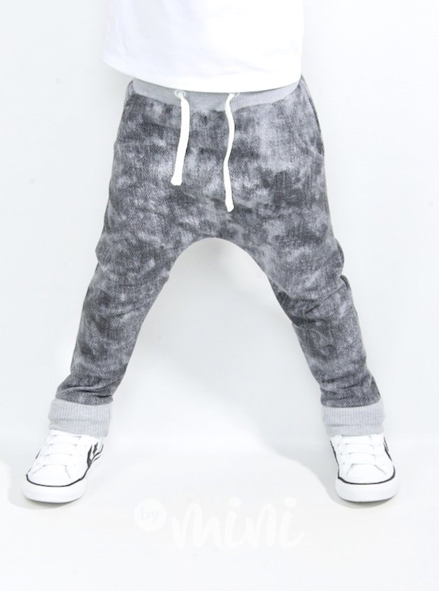 Jeans baggy tepláky grey
