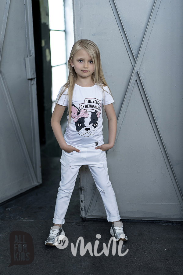 Bílé ripped jeans girls