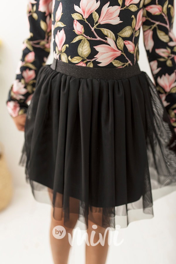 Black tutu tylová sukýnka