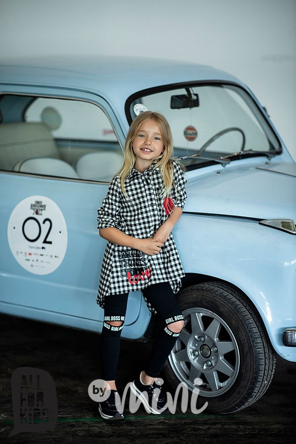 Girl boss košile atyp kostkovaná