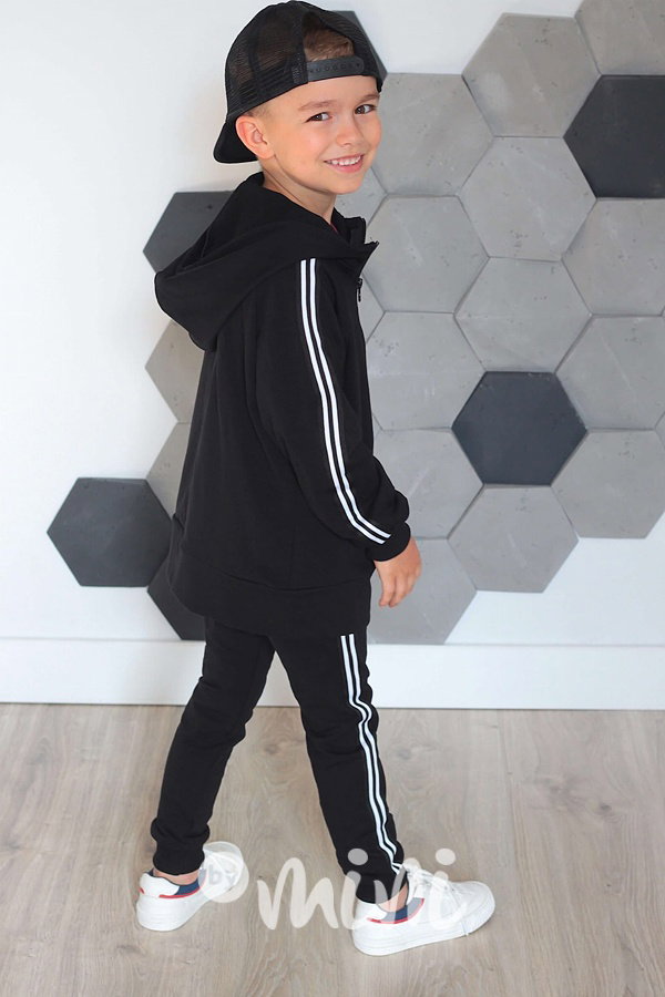 Černé chlapecké baggy lampas