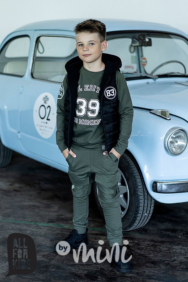 Cool edition chlapecký set khaki - tepláky + mikina