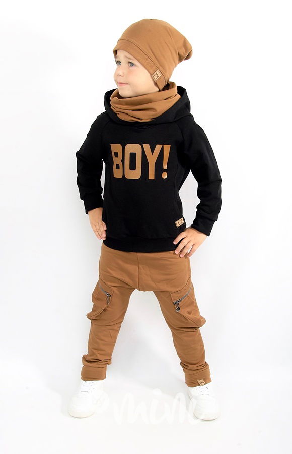 NEW houmleska s nákrčníkem karamel