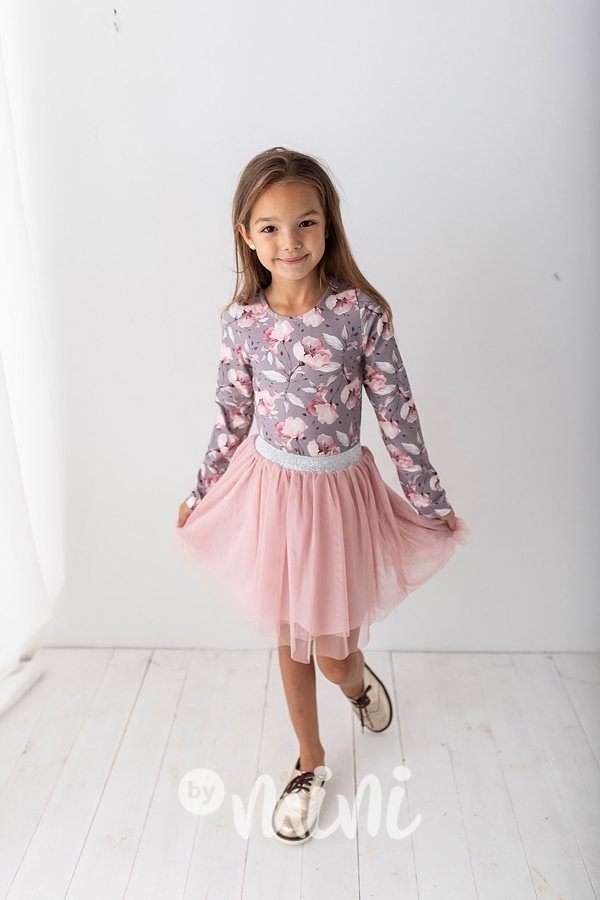 Pudder pink tutu tylová sukýnka