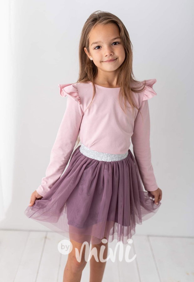 Candy purple tylová tutu sukně